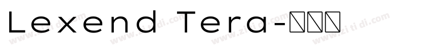 Lexend Tera字体转换